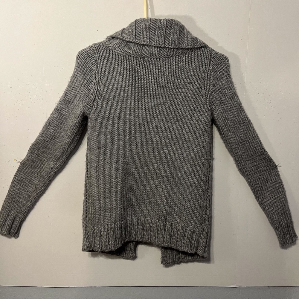Gap Grey Chunky Long Sleeve Sweater Coat Size XSmall. - Picture 2 of 10